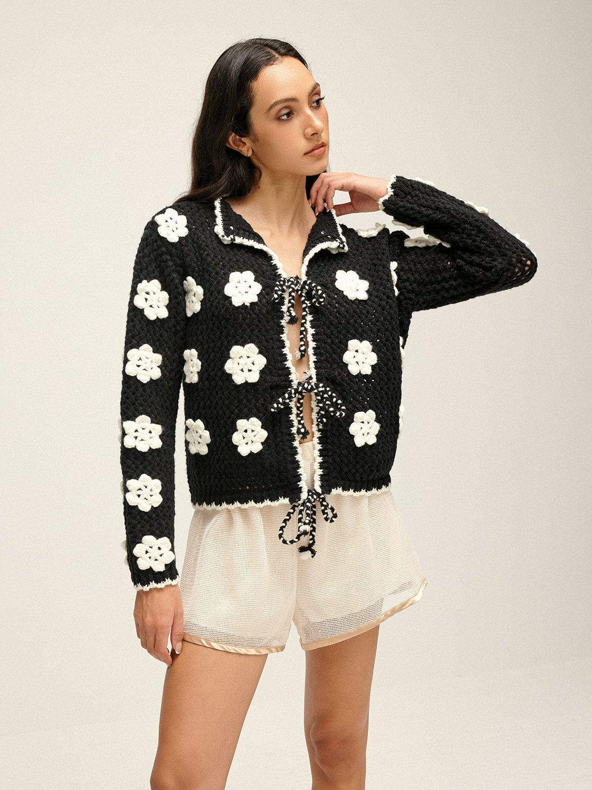 Cardigan jacquard charmant