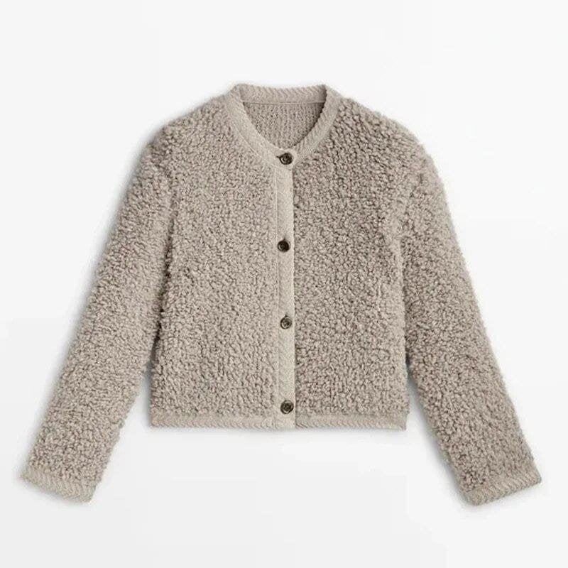 Cardigan Teddy Douillet en Peluche