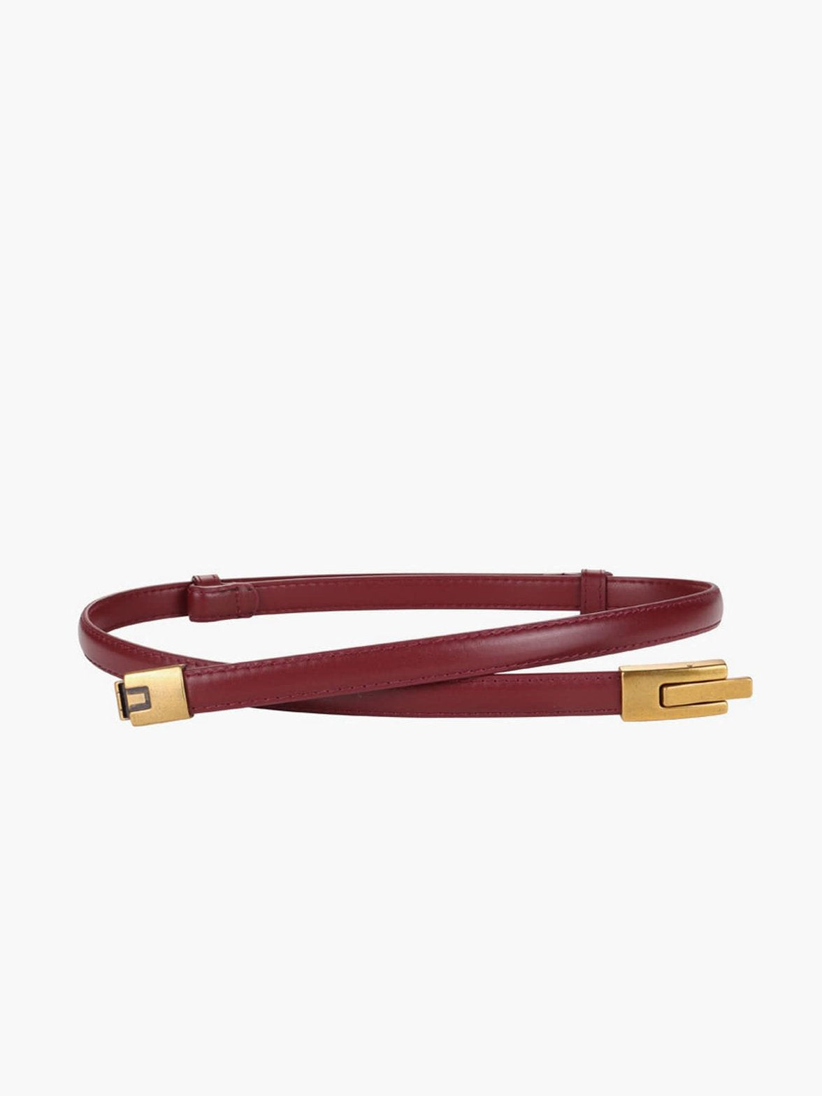 Ceinture élégante en cuir avec boucle magnétique étoile