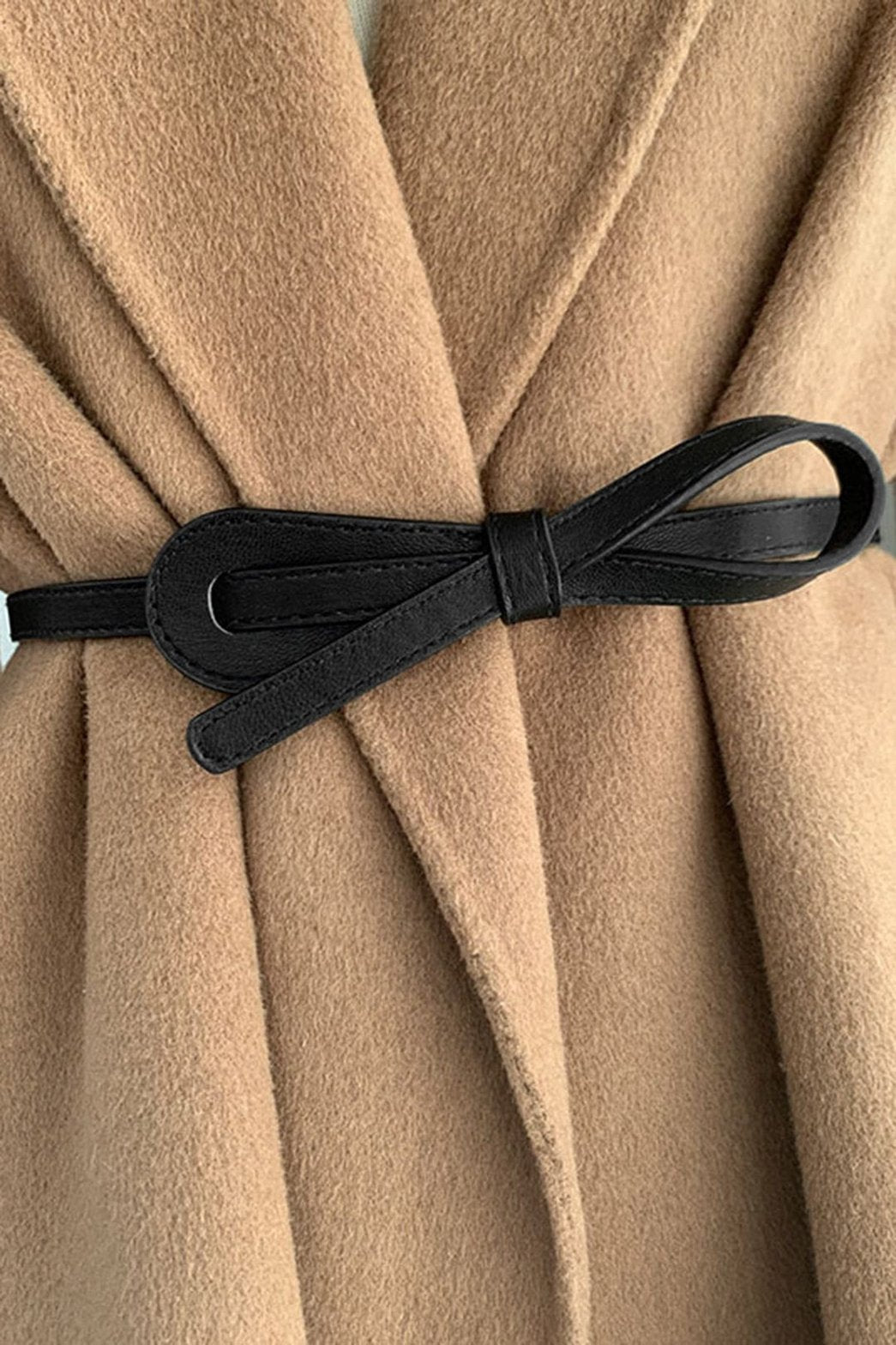 Ceinture élégante en simili cuir détail boucle harmonie