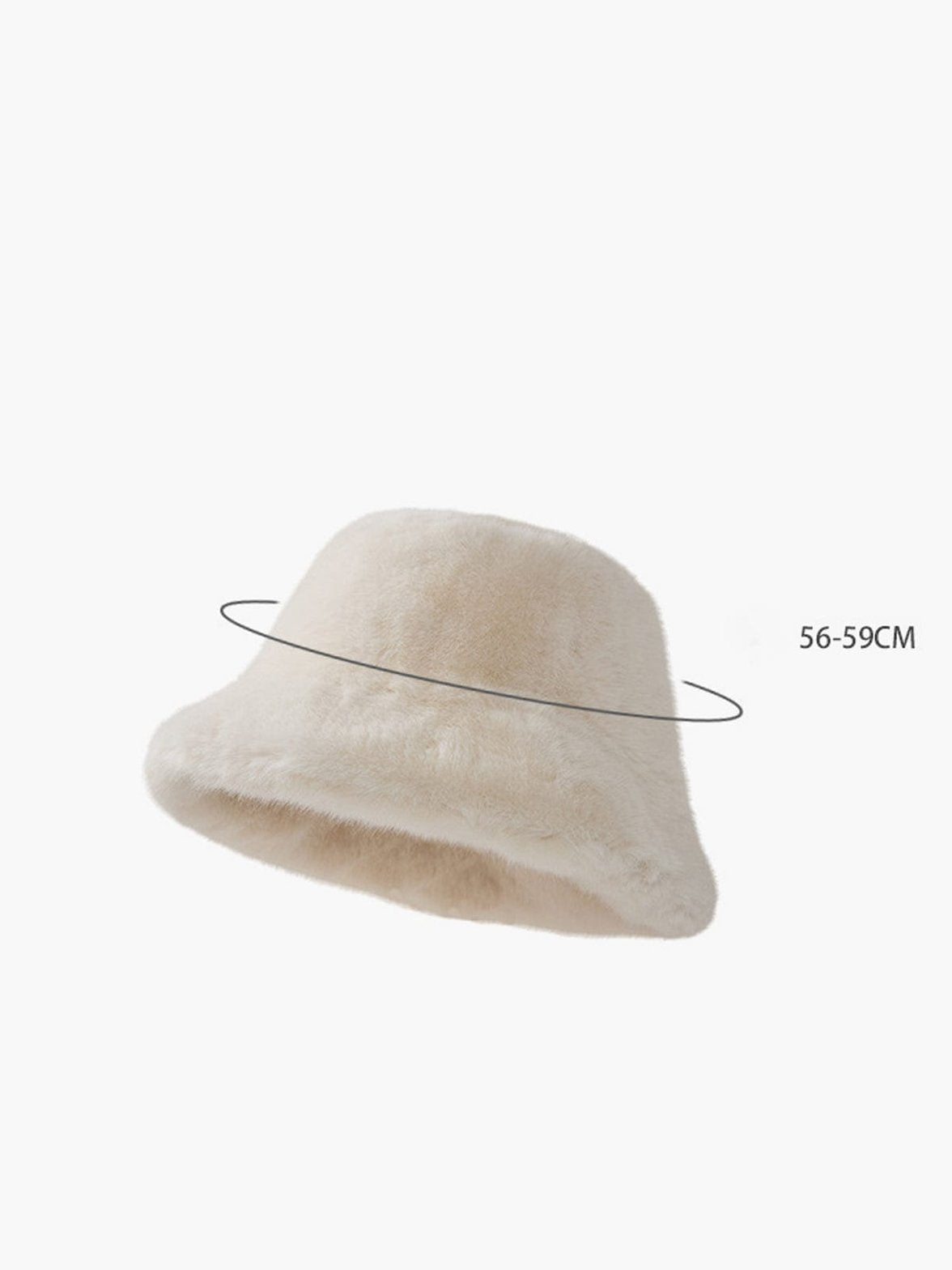 Chapeau bob peluche blanc élégance