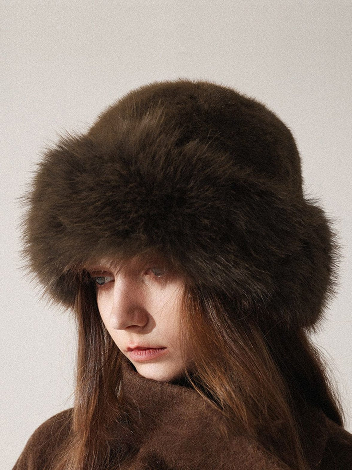 Chapeau style russe en fourrure chic