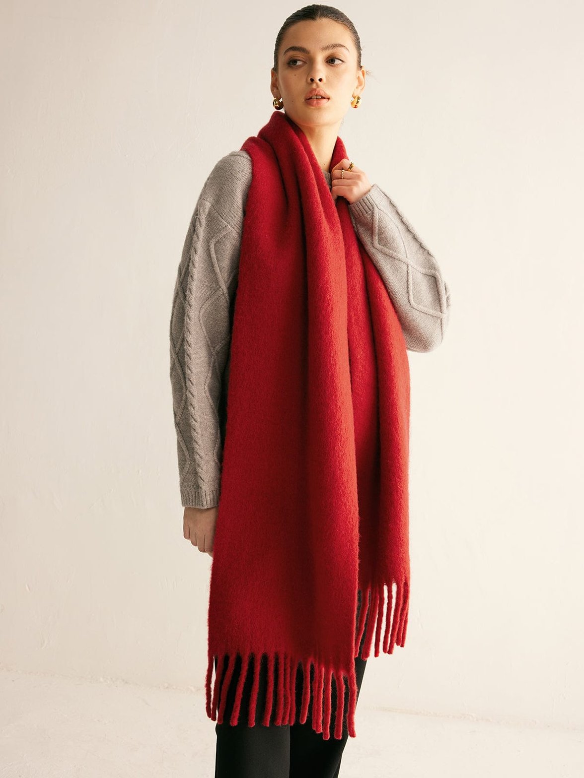 Écharpe en laine tendance