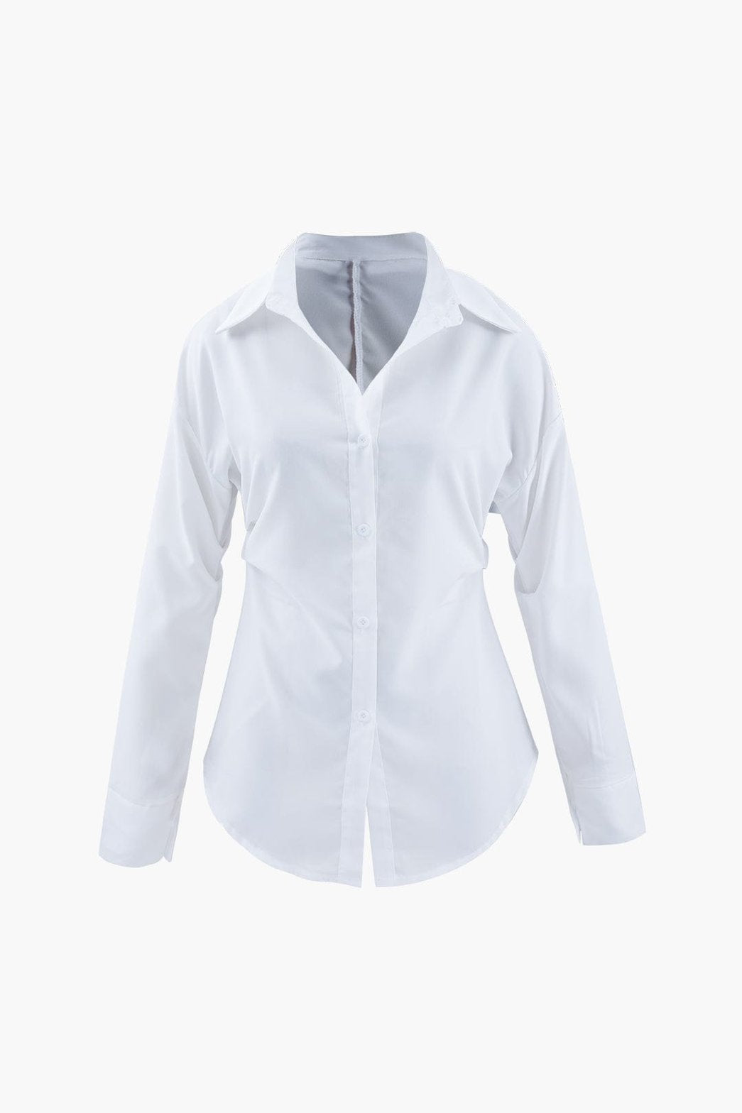 Chemise blanche portée style décontracté frais