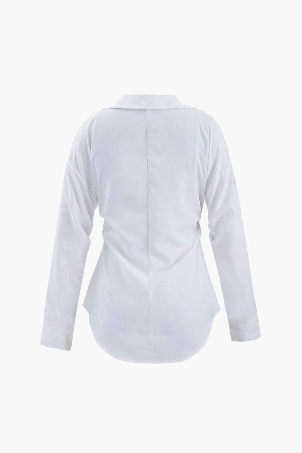Détail des manches de la chemise blanc pur