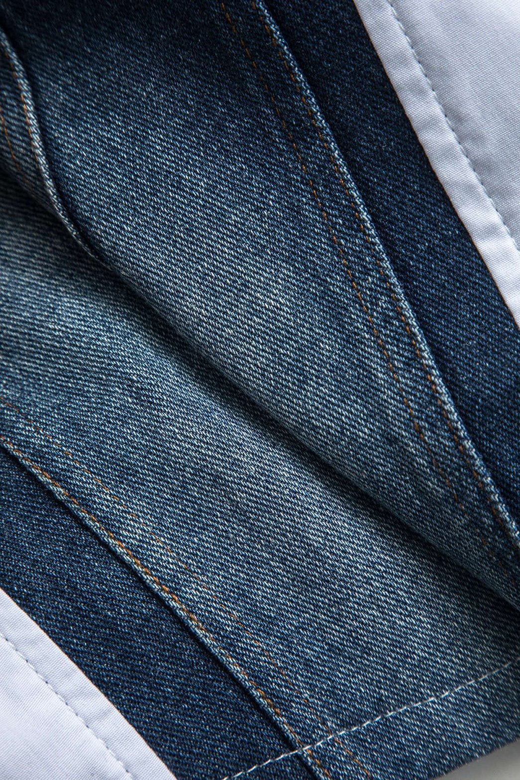 Chemise tendance denim blanc fraîcheur