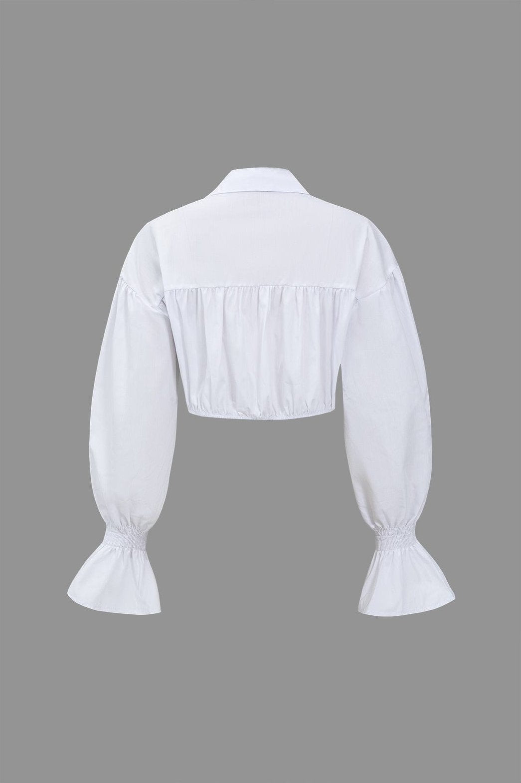 Chemise courte bicolore denim blanc style