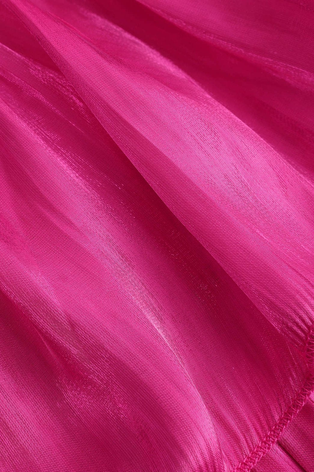 Chemise volants rose détails lune