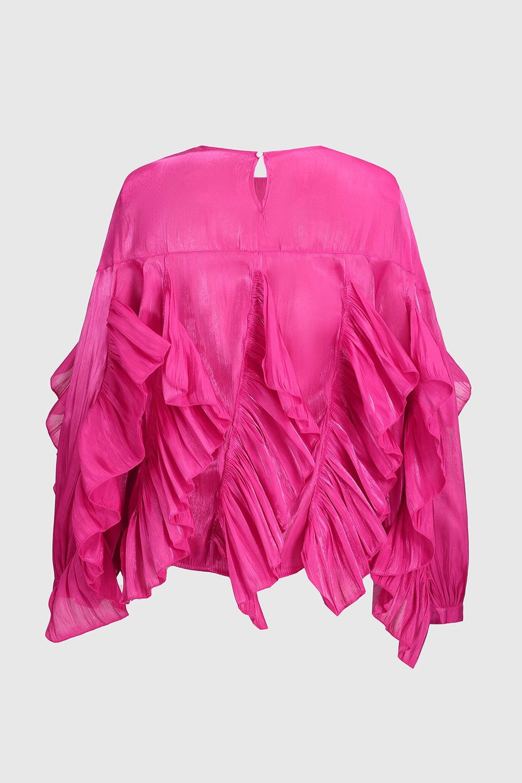 Chemise chiffon volantée détail soleil