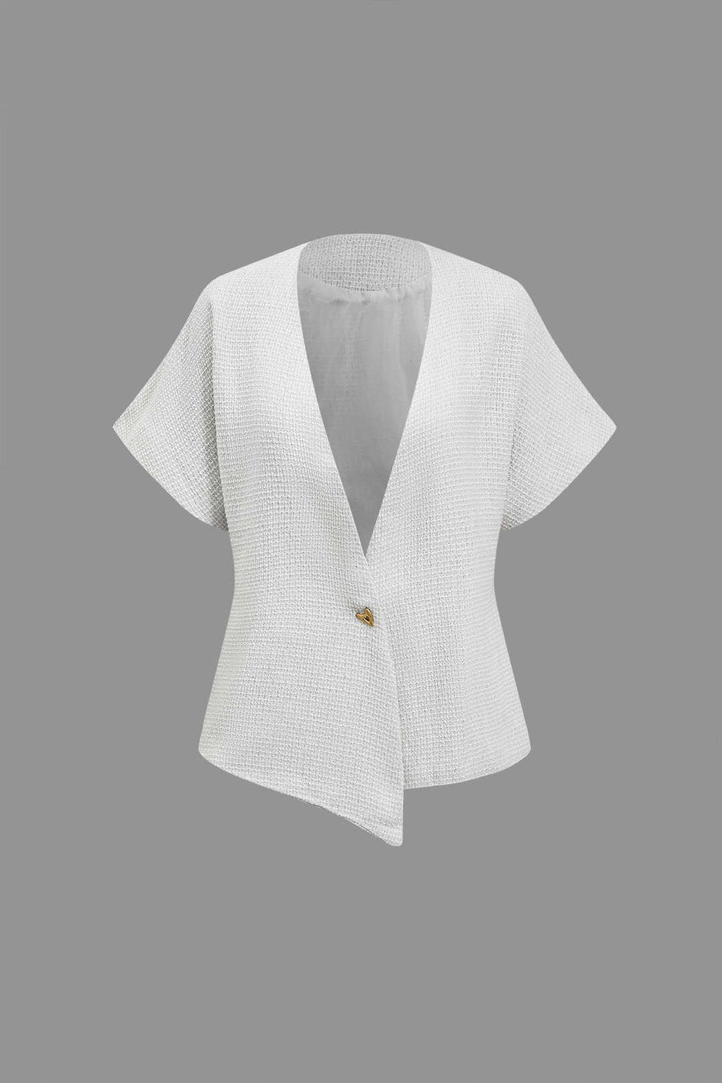 Chemisier blanc ajusté étoile