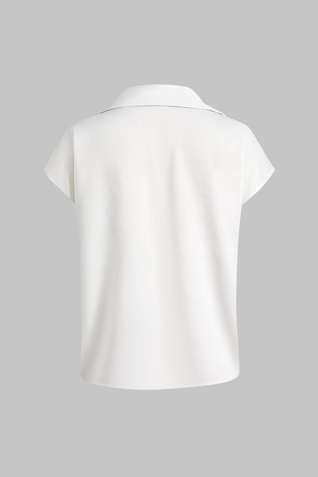 Chemisier blanc twist détail nœud douceur