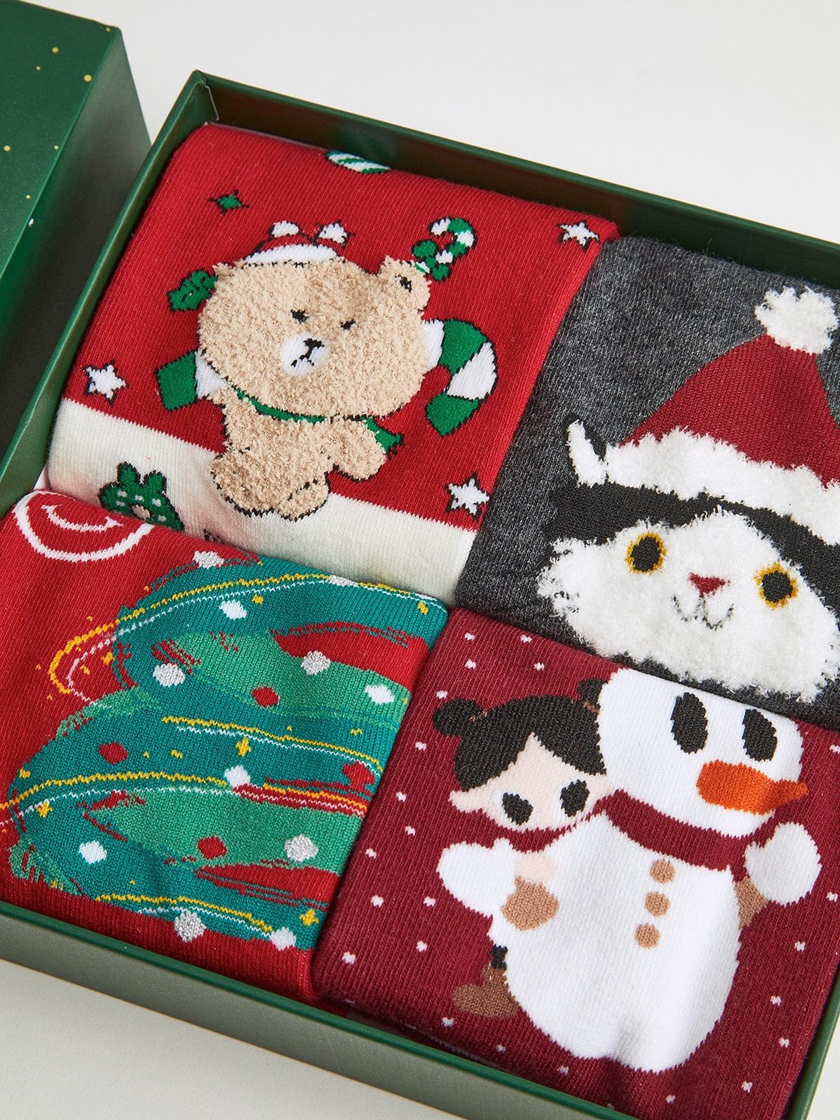 Chaussettes de Noël bonhomme de neige festif
