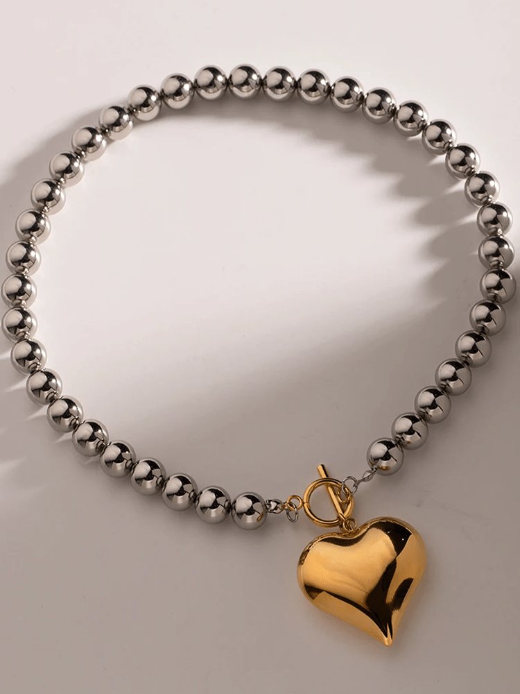 Vue portée collier statement rayonnant