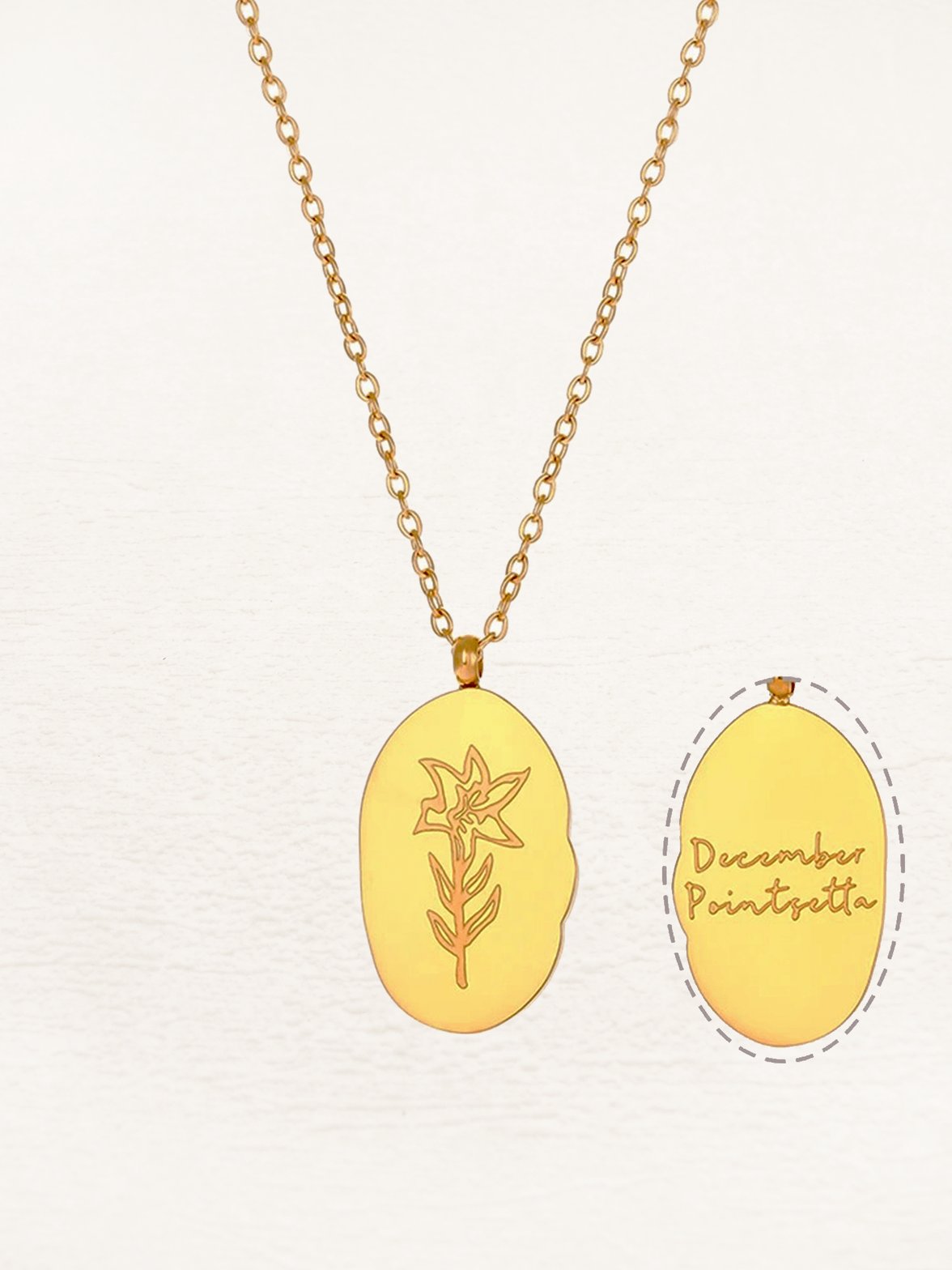 Pendentif floral personnalisé délicatesse