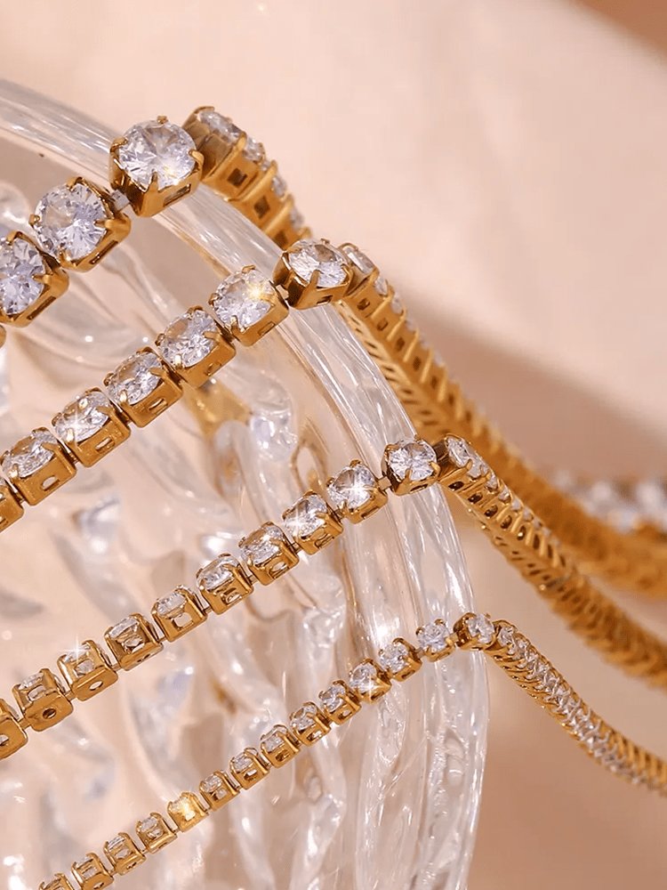 Collier tennis zircon luxe