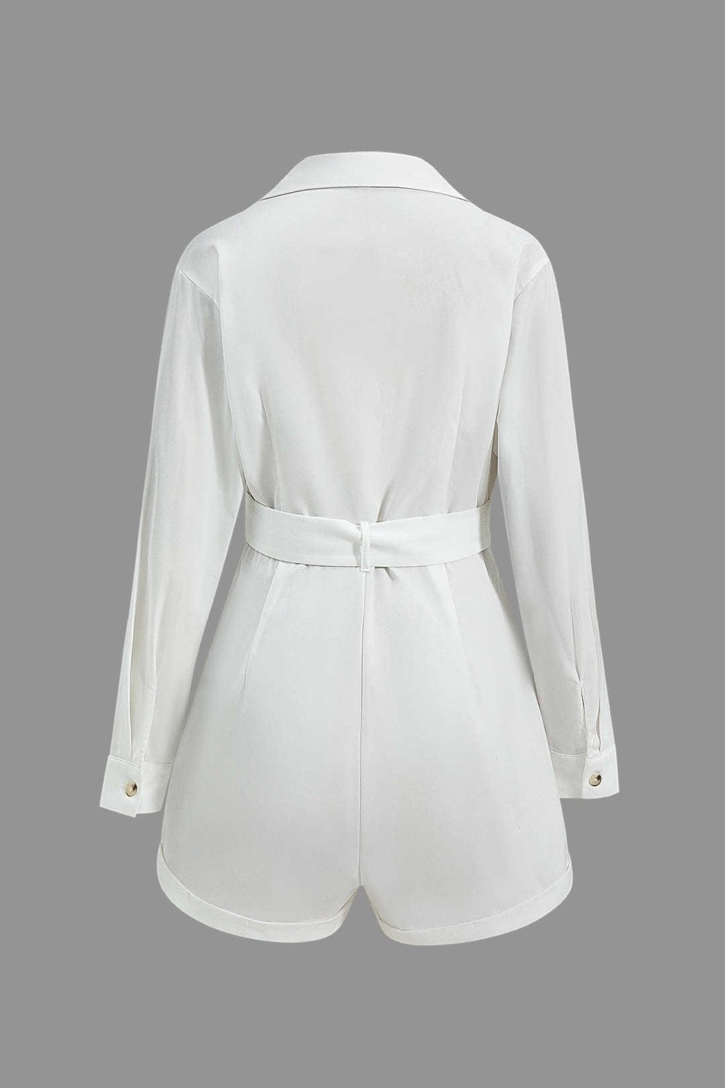 Combinaison boutonnée à ceinture élégante harmonie