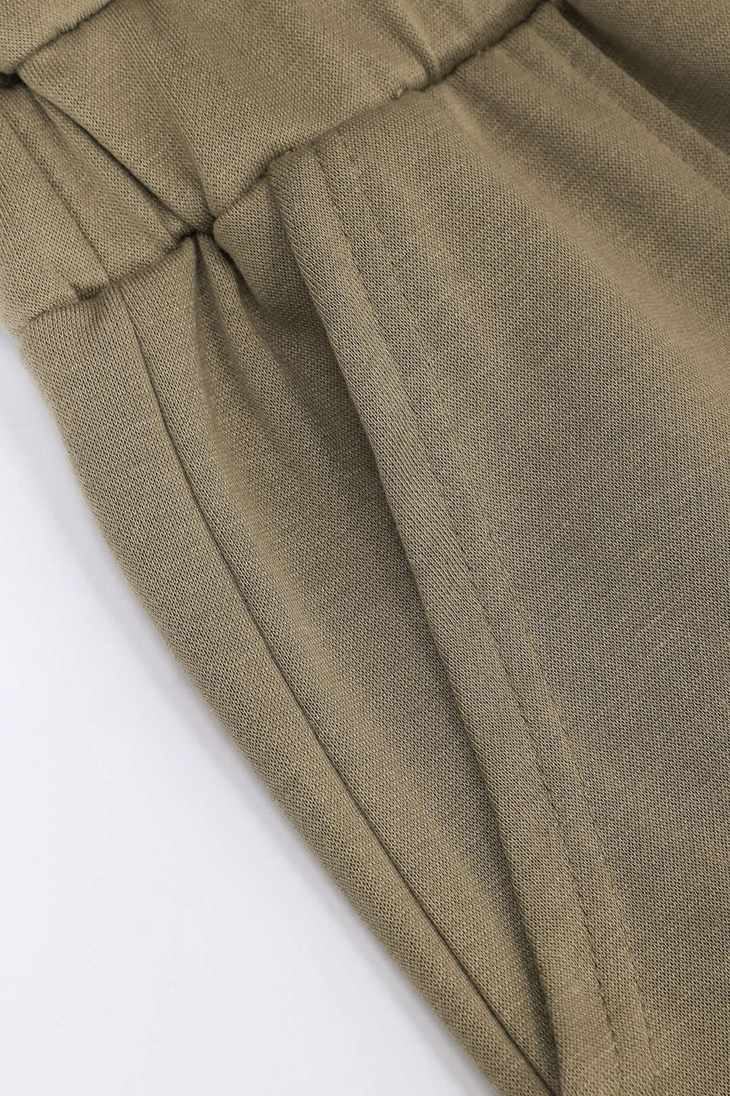 Combinaison épaules dénudées kaki vue latérale douceur