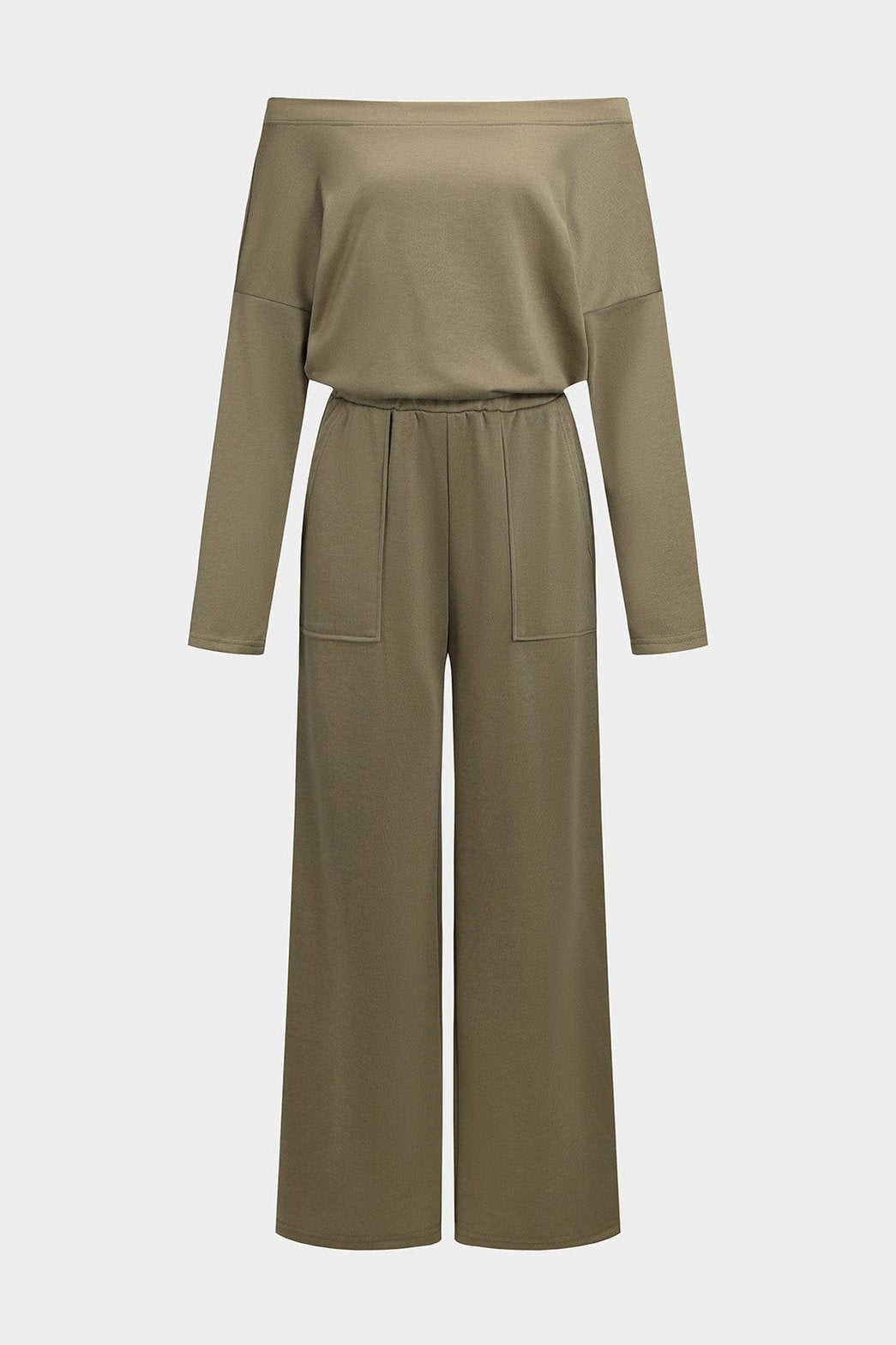 Combinaison épaules dénudées kaki vue de face soleil