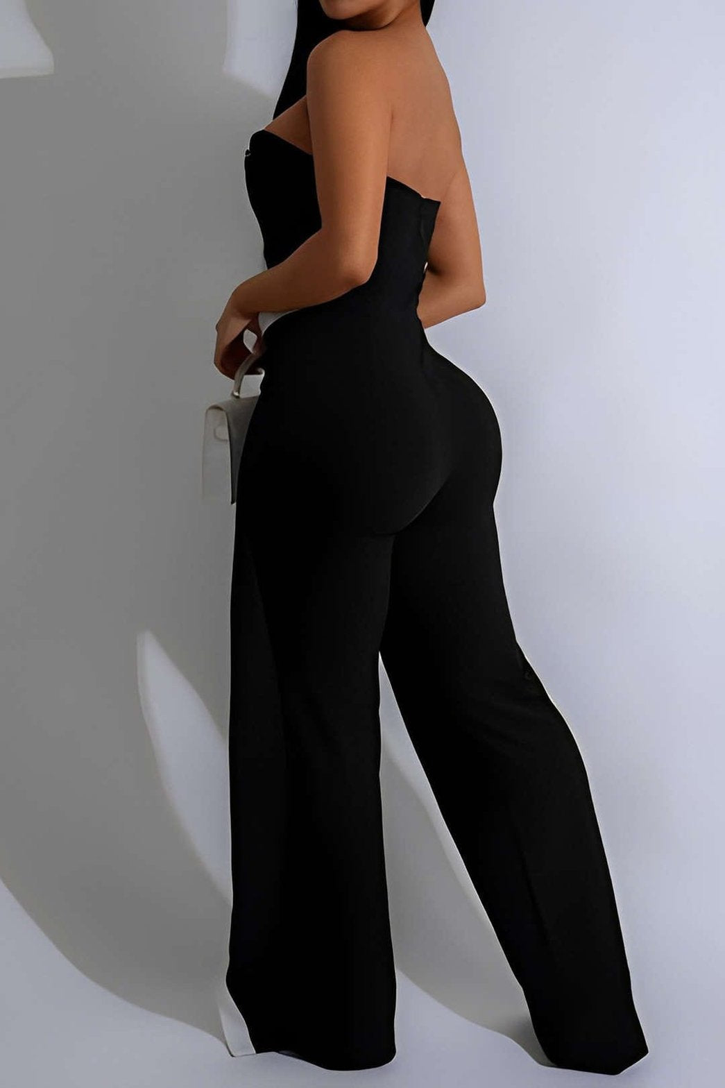 Combinaison taille haute vue de dos - Élégance