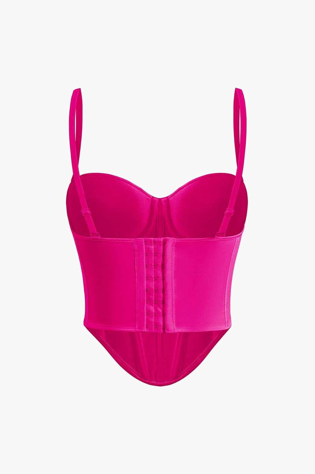 Corset blanc vue trois-quarts élégant