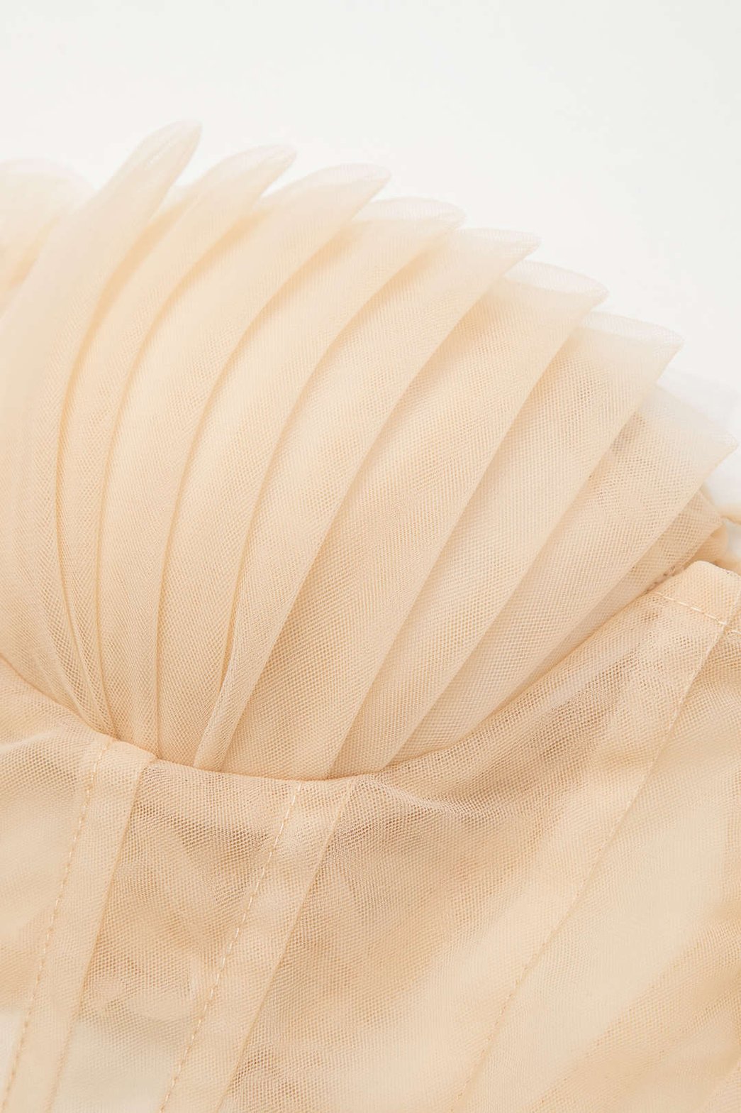 Corset plissé nude élégant délicat