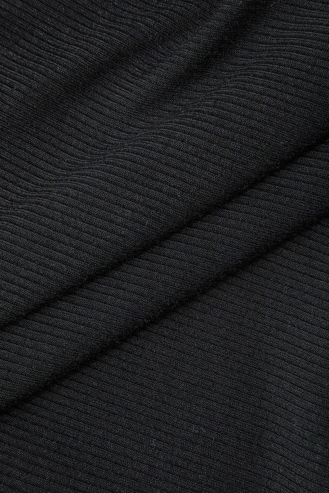 Débardeur côtelé bicolore noir et blanc vue de profil - Douceur