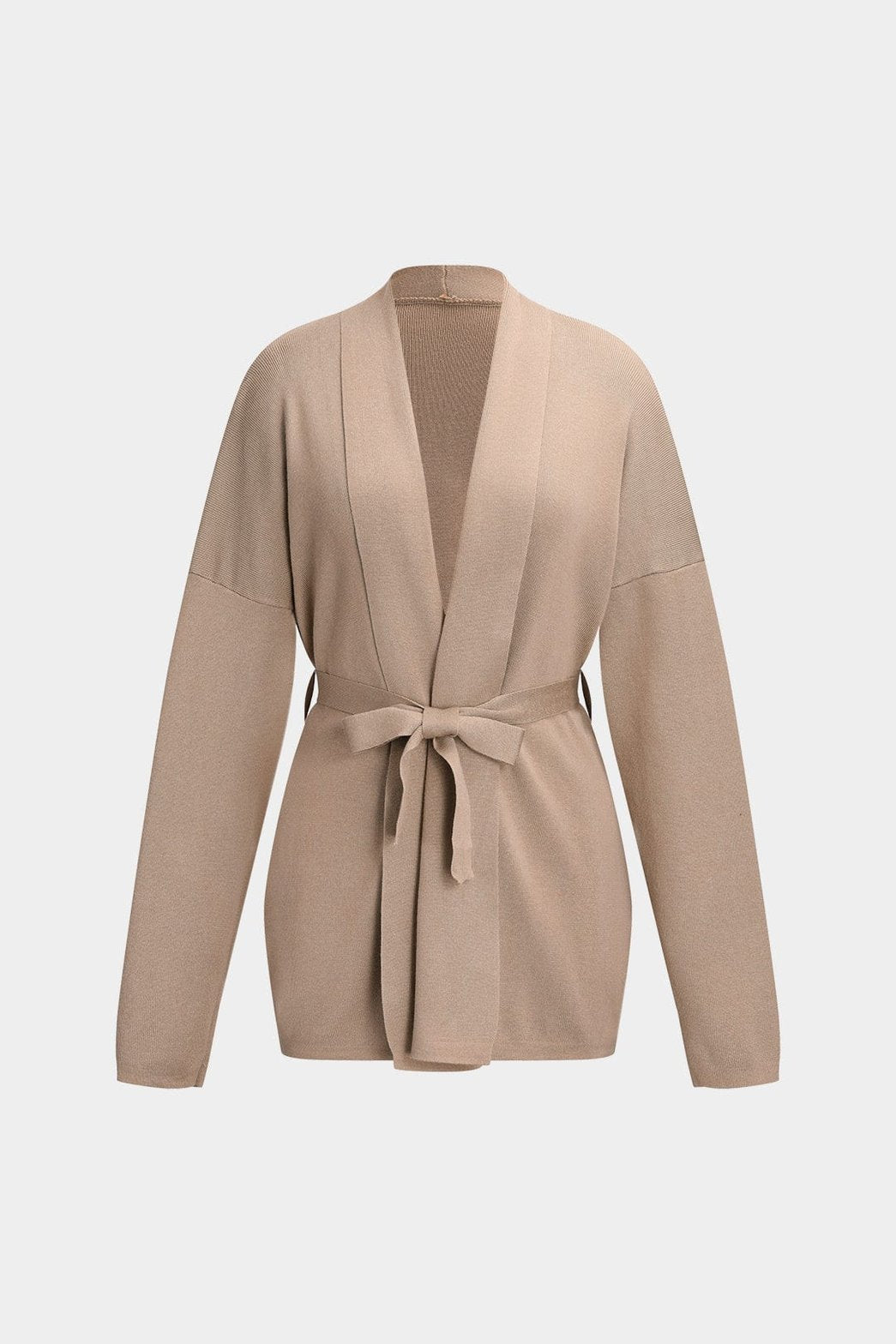 Top cami et cardigan beige style décontracté harmonie