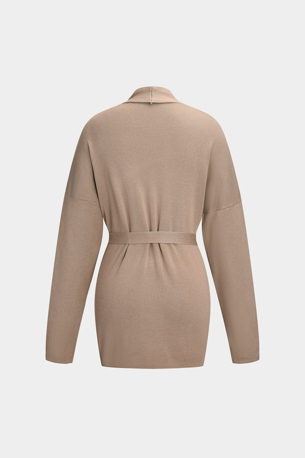 Ensemble trois pièces beige vue de dos élégance