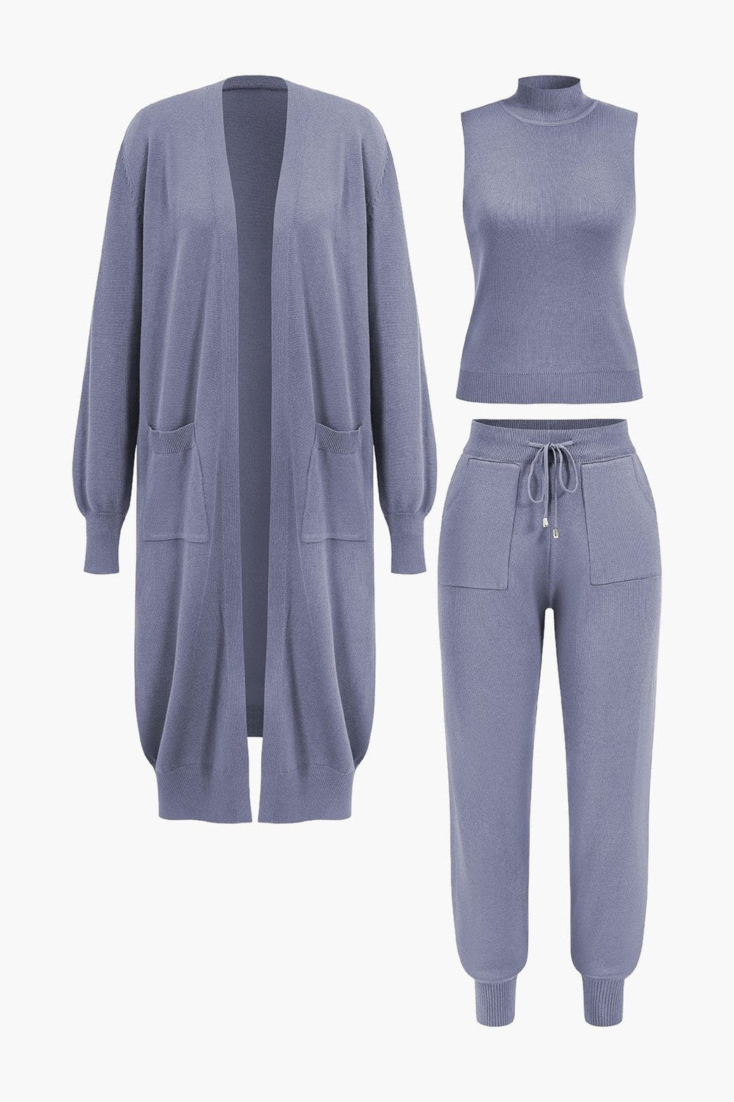 Ensemble tricot camel paix