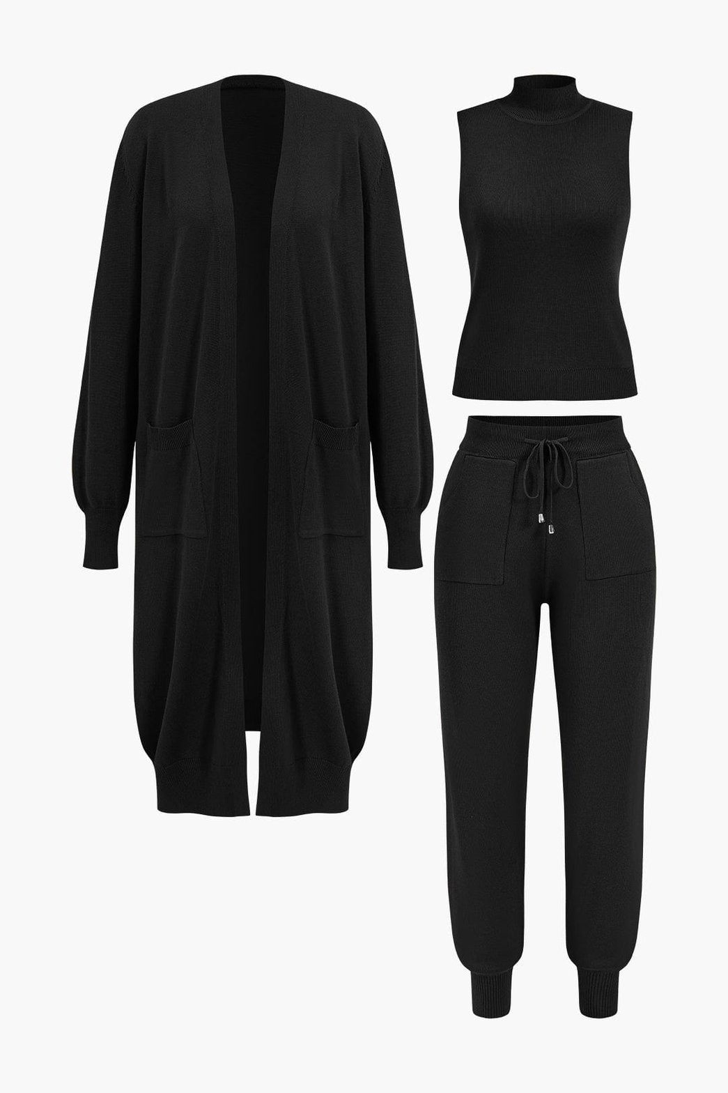 Ensemble tricot camel liberté