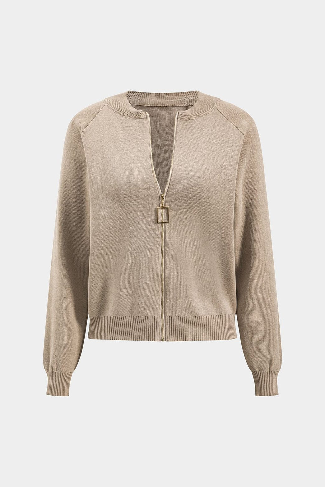 Pantalon métallisé beige coupe droite nuage