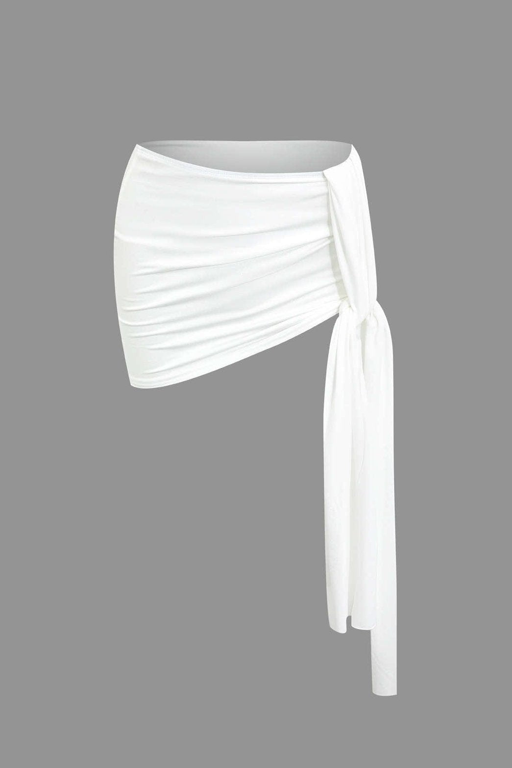 Ensemble Asymétrique Blanc Élégant