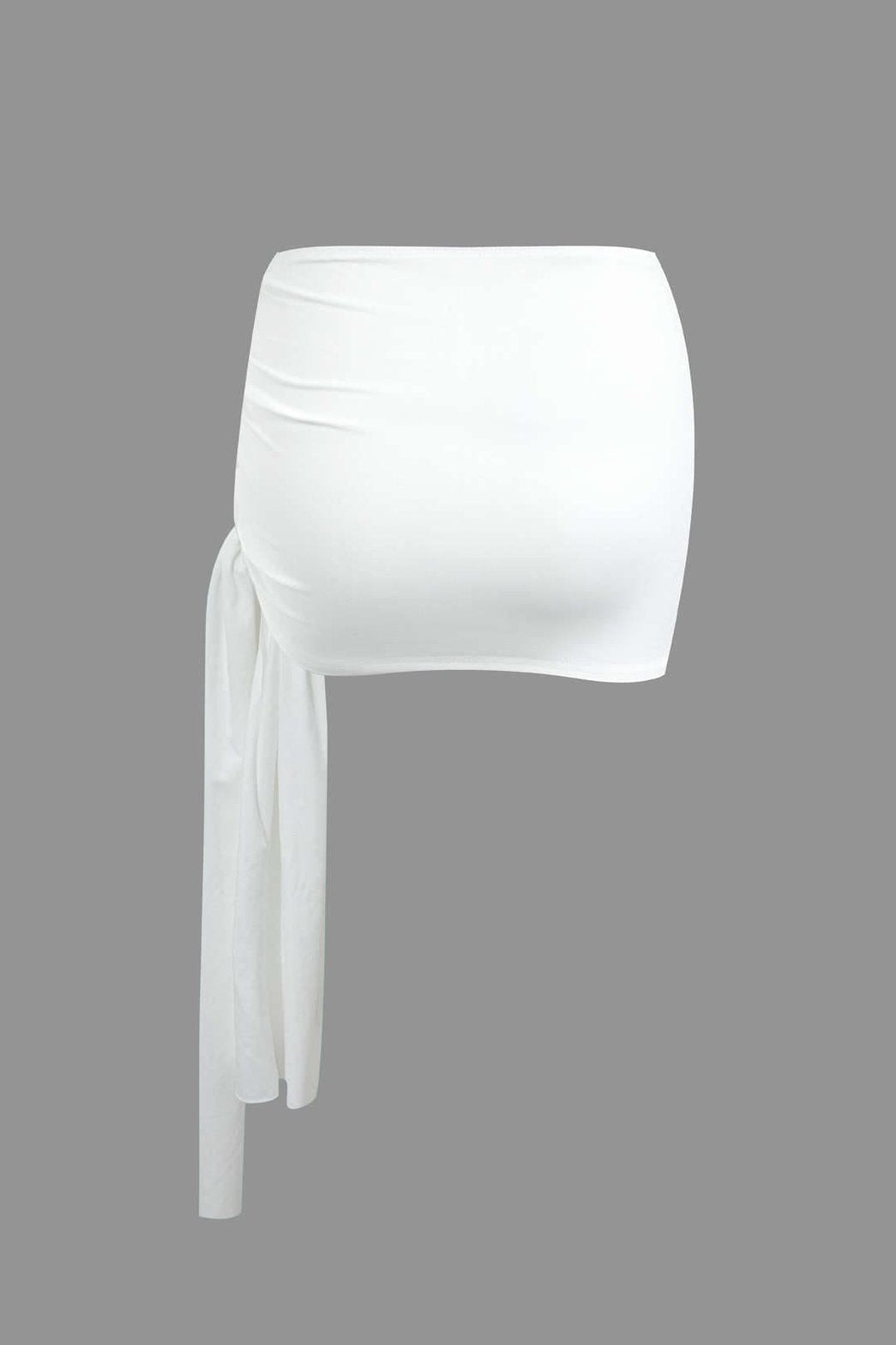 Ensemble Asymétrique Blanc Élégant