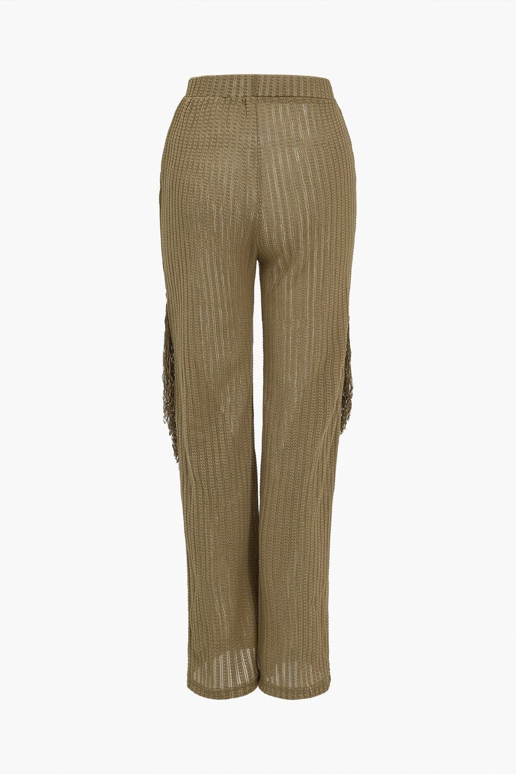 Ensemble festif franges fluide jade