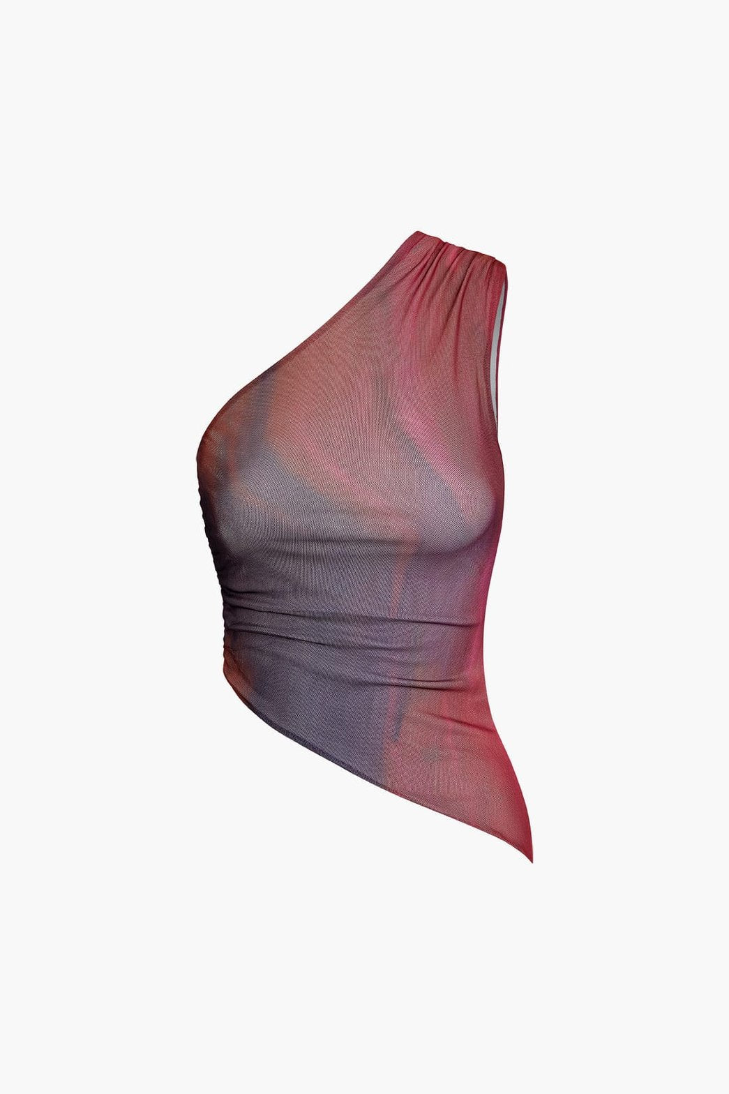 Ensemble jupe longue asymétrique bordeaux glamour