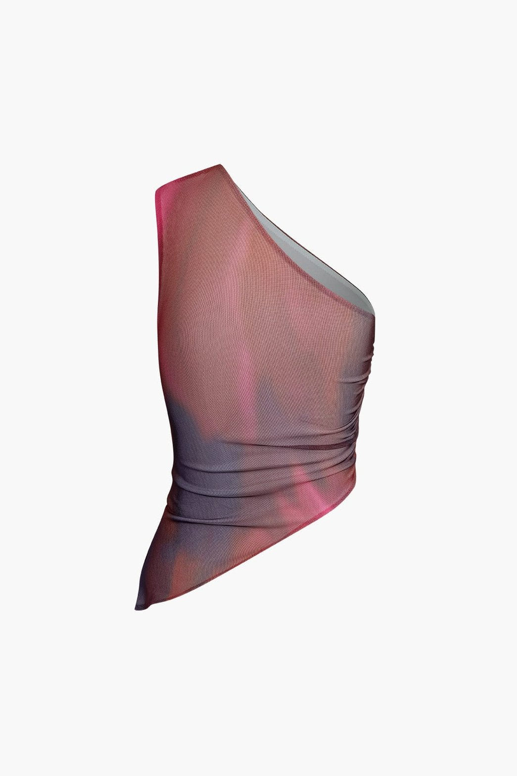 Ensemble deux pièces tie-dye bordeaux soirée