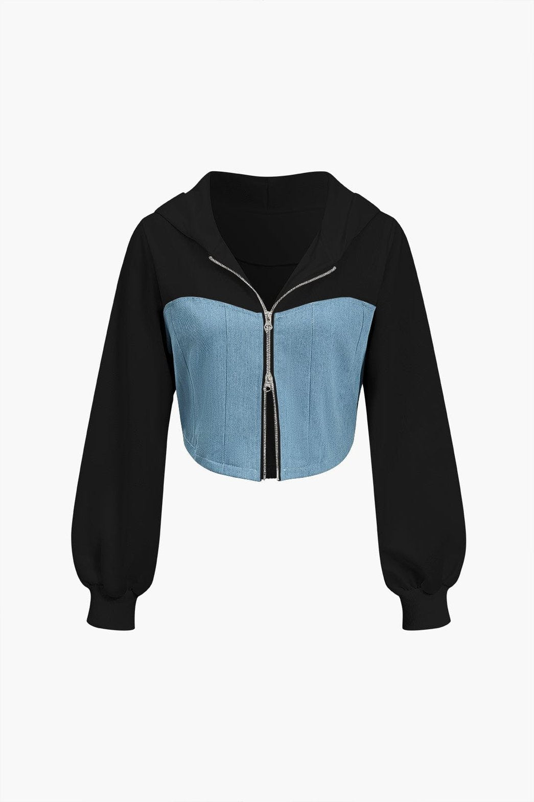 Ensemble Bicolore Crop Top et Pantalon Large