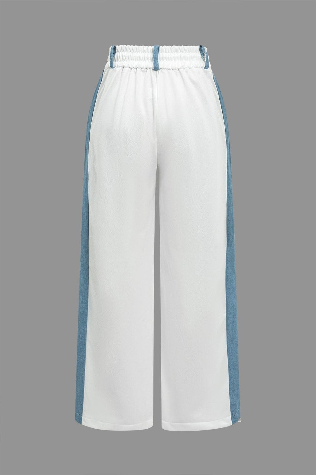 Ensemble Bicolore Crop Top et Pantalon Large