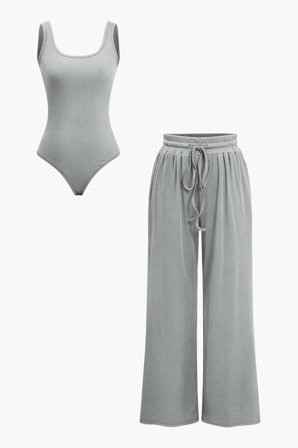 Ensemble Body et Pantalon Large Décontracté