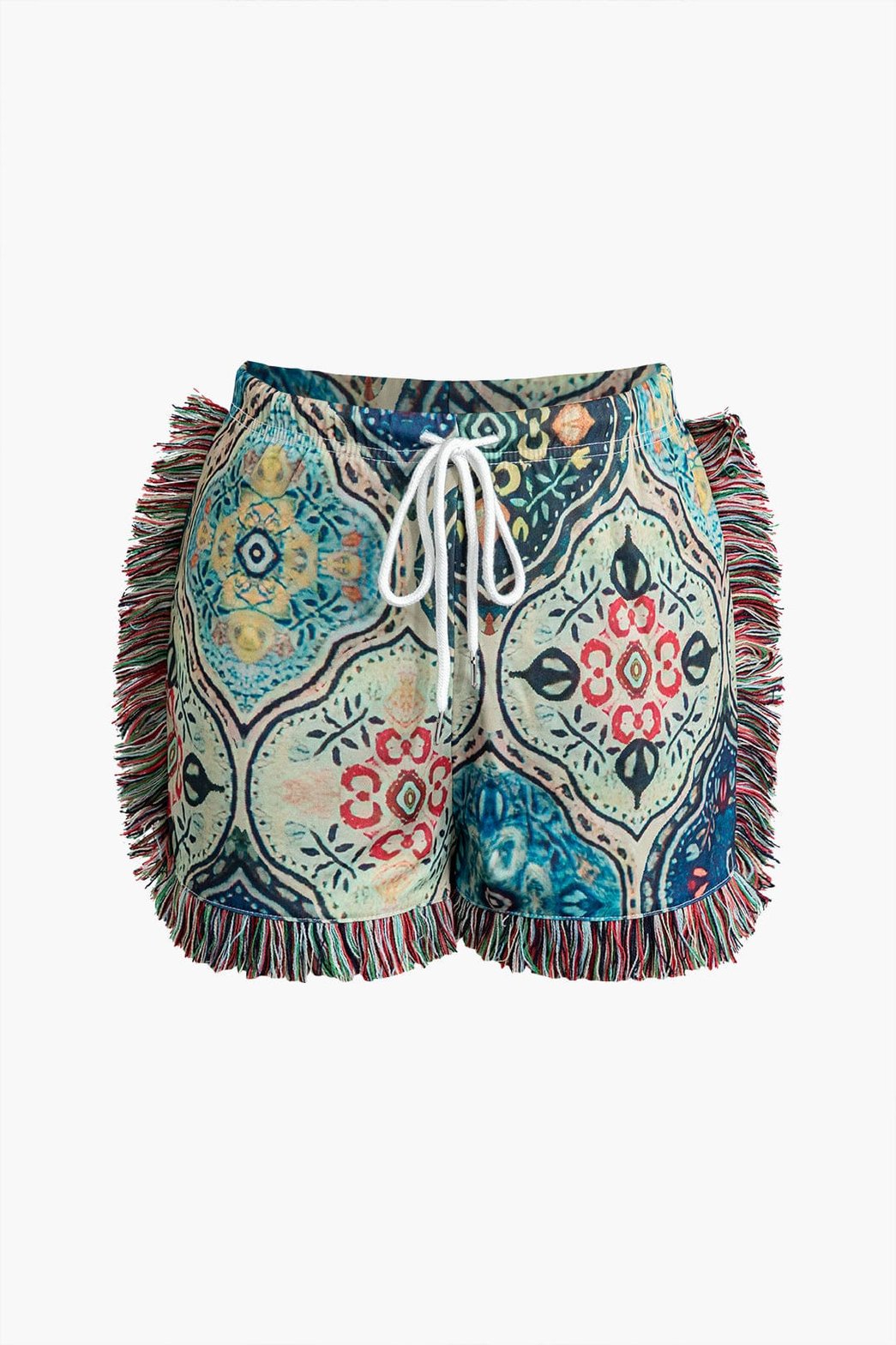 Top bustier bohème imprimé plage