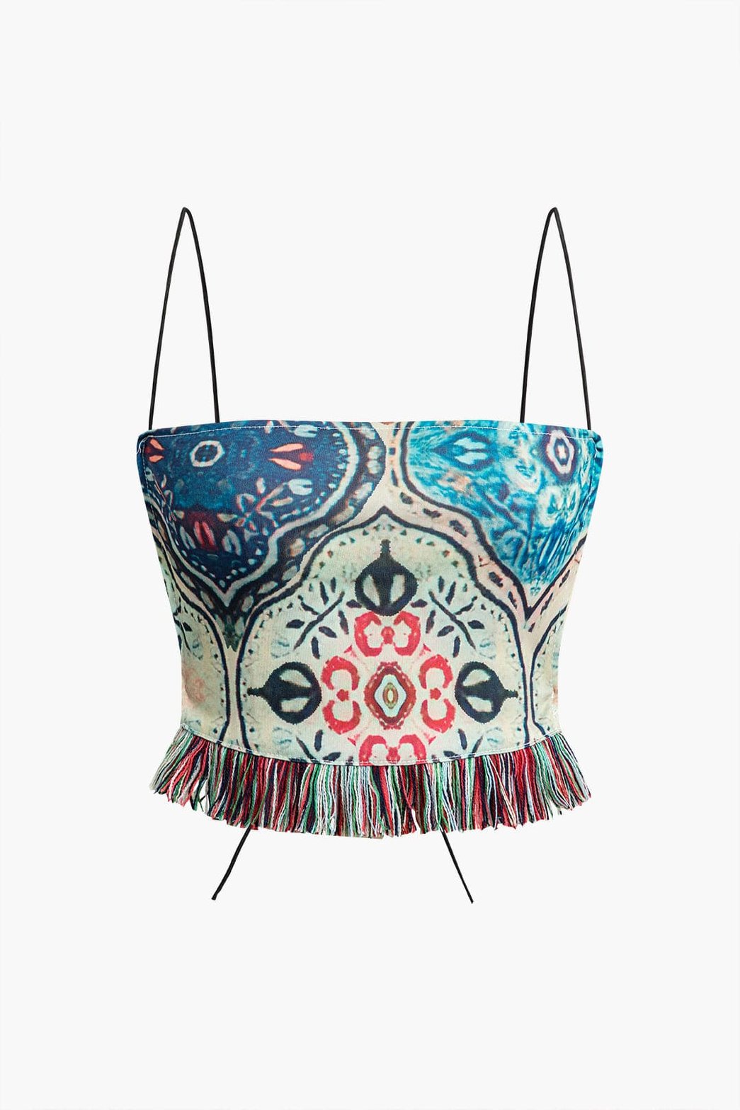 Short à franges motif ethnique été