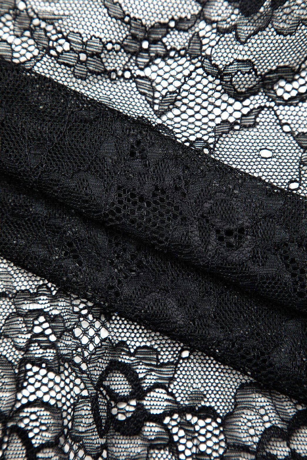 Ensemble bustier robe longue dentelle Mystère