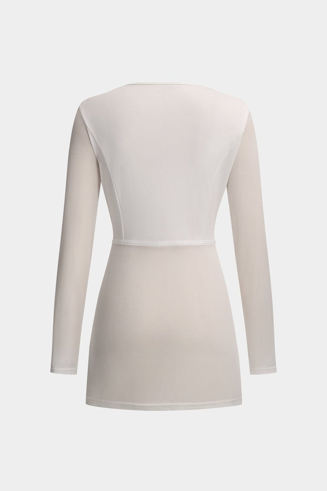 Ensemble mesh blanc détail poches Élégance