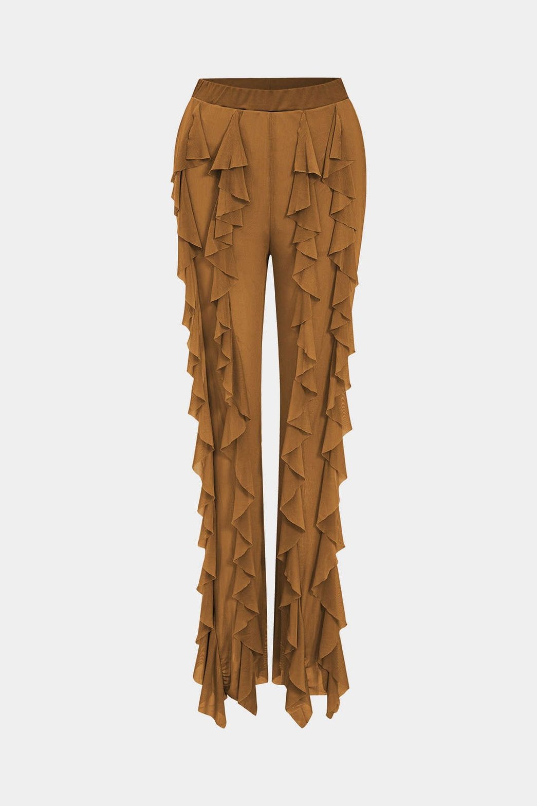 Ensemble bustier à volants soyeux nuage