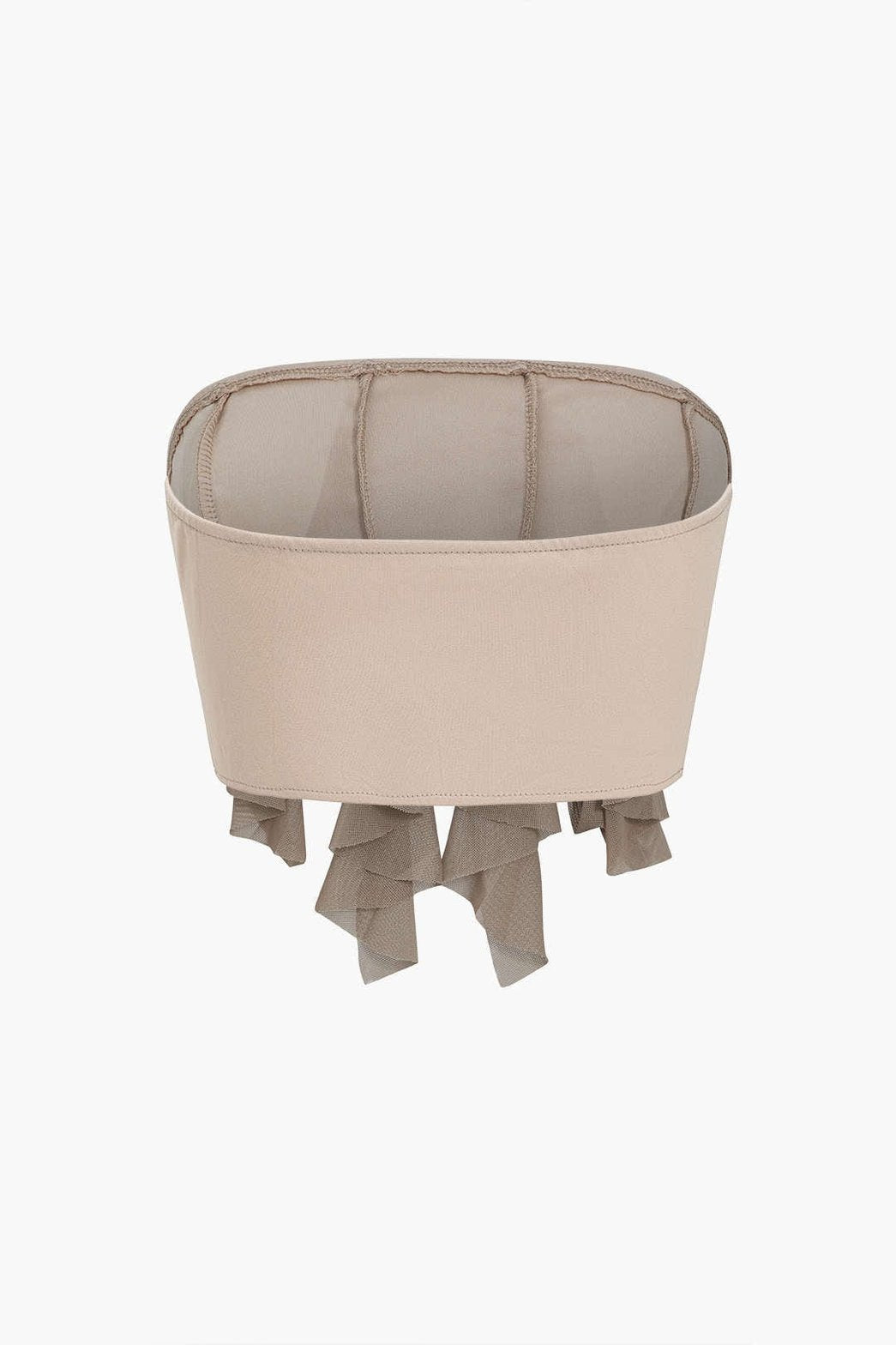 Ensemble bustier à volants délicat satin