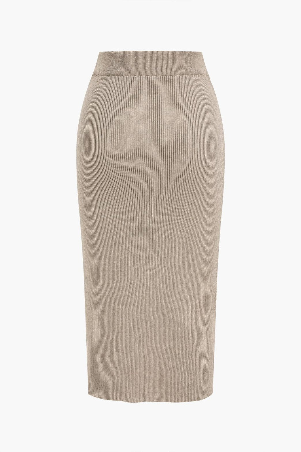 Vue de dos ensemble côtelé grâce