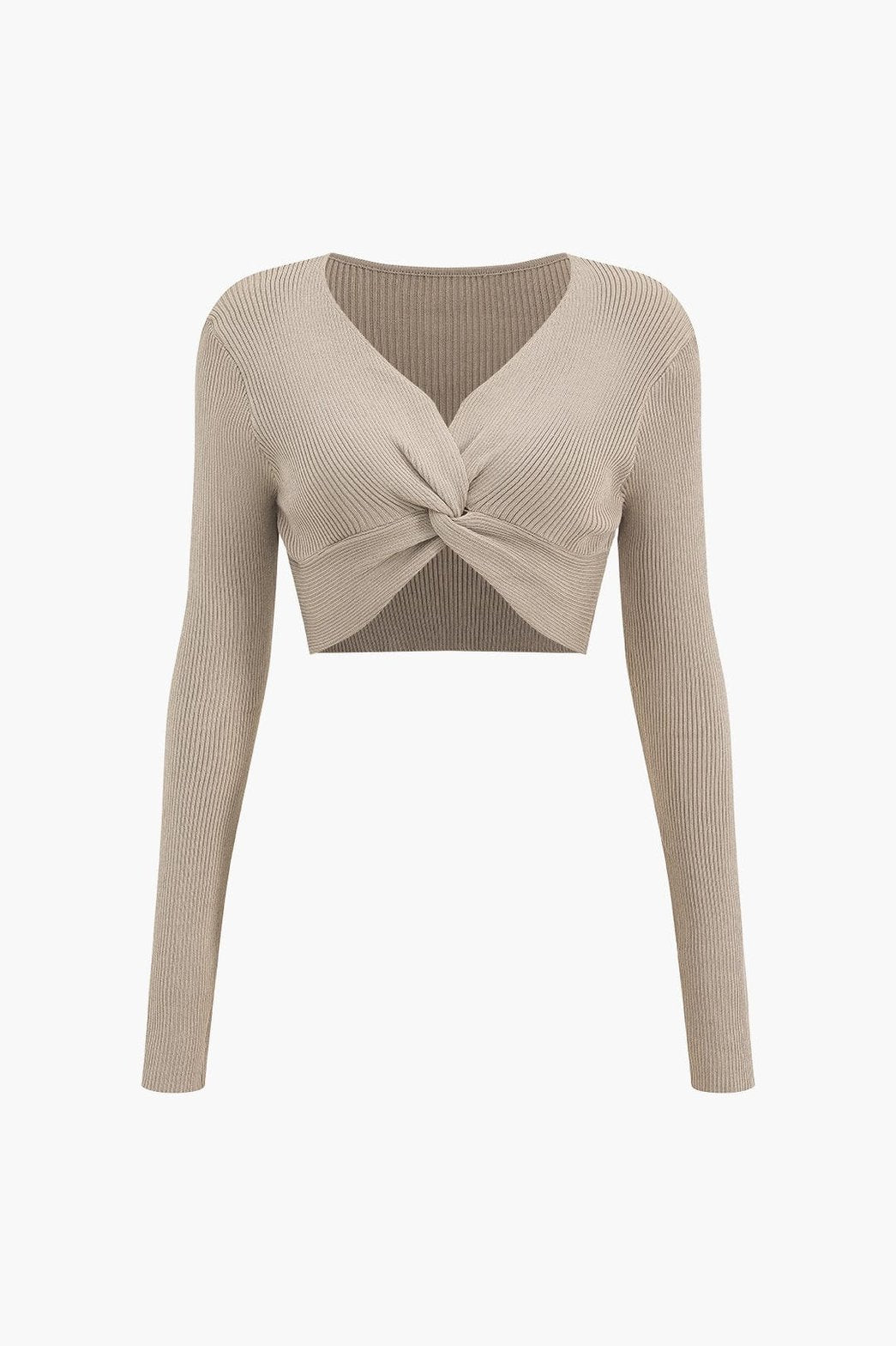 Top torsadé et jupe fendue harmonie