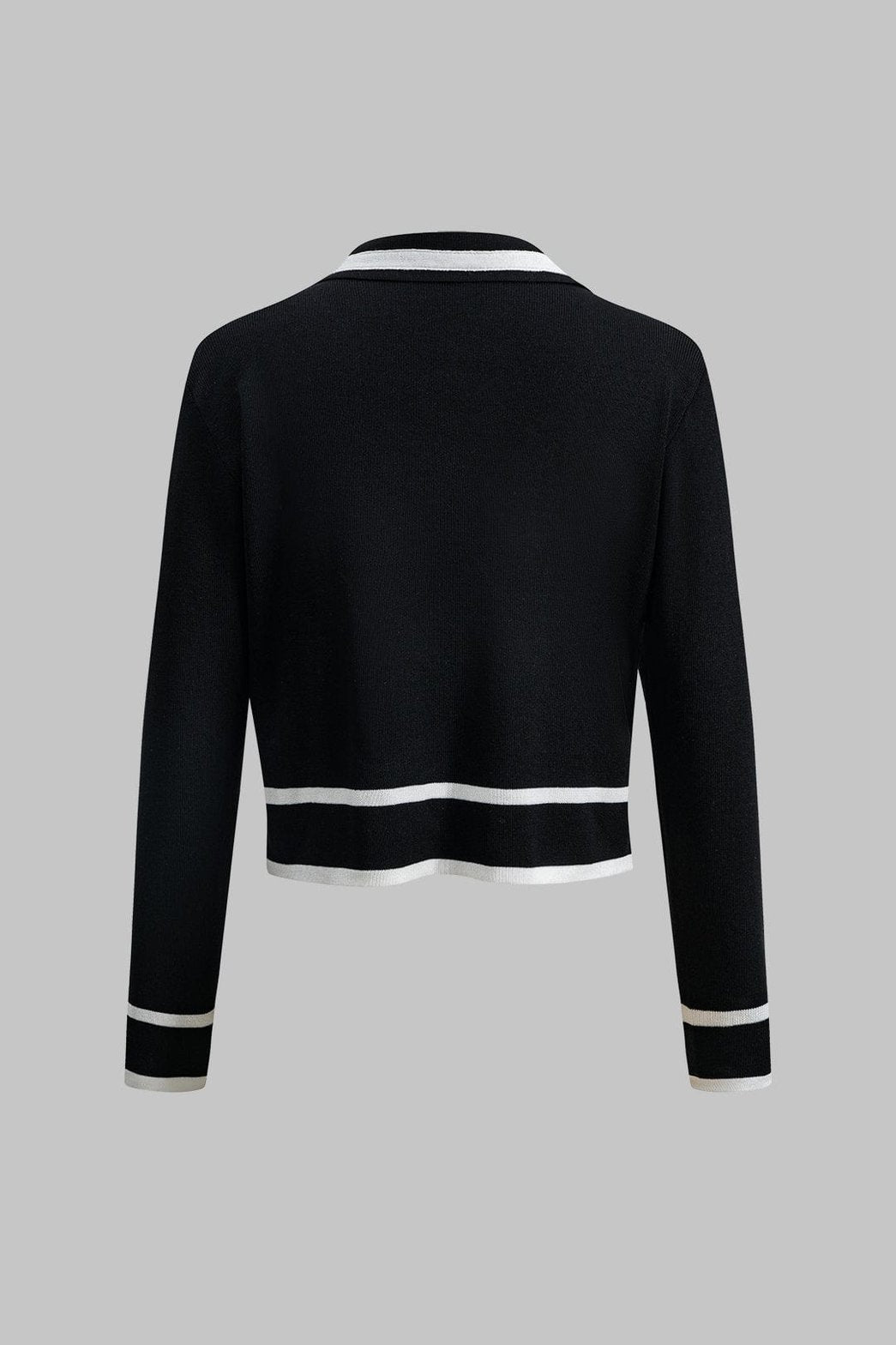 Ensemble deux pièces noir bordures blanches luna