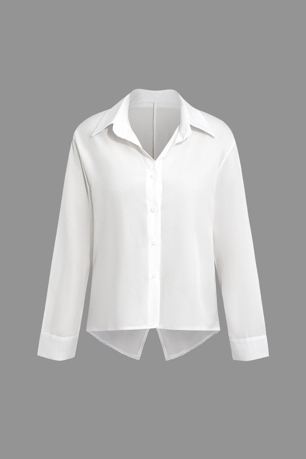 Chemise blanche nouée style décontracté lune