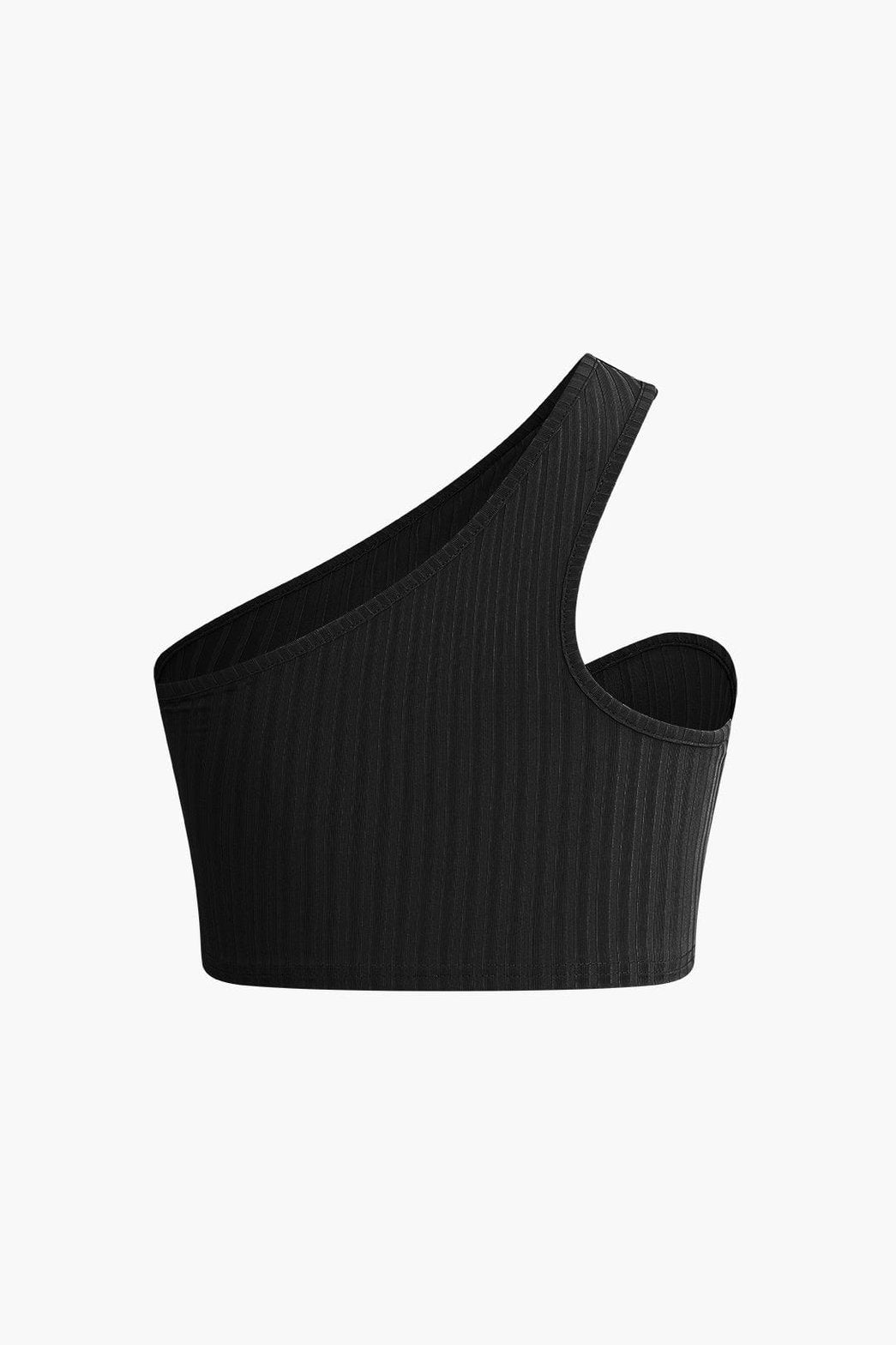 Ensemble asymétrique rose détail tissu opale